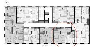 1-к квартира, вторичка, 56м2, 2/8 этаж