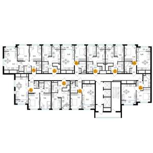 1-к квартира, вторичка, 39м2, 19/25 этаж