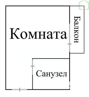 Студия квартира, вторичка, 14м2, 6/9 этаж