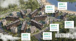 2-к квартира, строящийся дом, 71м2, 6/8 этаж