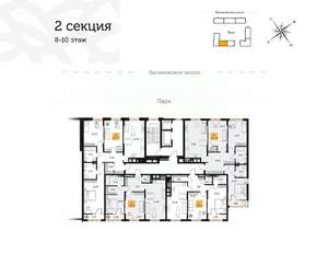 3-к квартира, вторичка, 106м2, 8/16 этаж