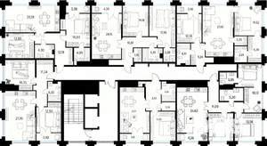 2-к квартира, вторичка, 72м2, 12/20 этаж