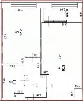 1-к квартира, вторичка, 38м2, 11/17 этаж