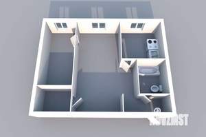 2-к квартира, вторичка, 43м2, 1/4 этаж