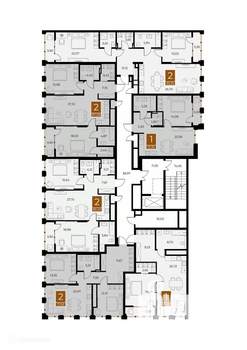 1-к квартира, вторичка, 66м2, 4/9 этаж