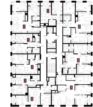 2-к квартира, вторичка, 70м2, 7/15 этаж