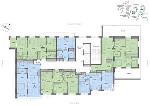 2-к квартира, вторичка, 42м2, 16/22 этаж