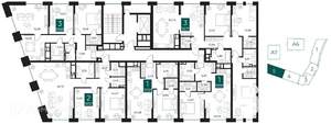 1-к квартира, вторичка, 51м2, 4/14 этаж