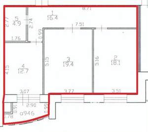 2-к квартира, вторичка, 72м2, 14/15 этаж