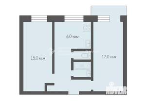 2-к квартира, вторичка, 45м2, 5/5 этаж