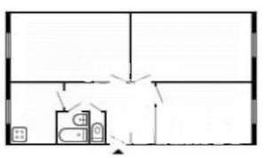 3-к квартира, вторичка, 62м2, 1/5 этаж