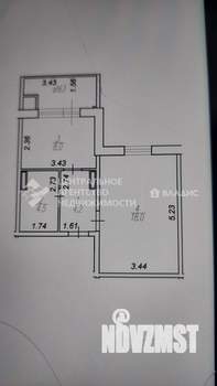 1-к квартира, вторичка, 35м2, 5/6 этаж