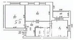 2-к квартира, вторичка, 69м2, 1/10 этаж