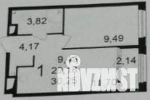 1-к квартира, вторичка, 31м2, 6/15 этаж