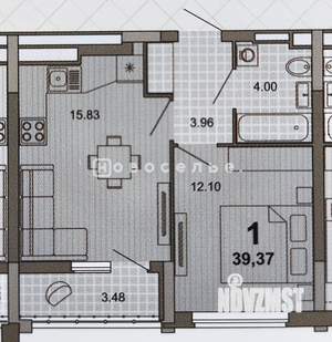 1-к квартира, вторичка, 40м2, 2/30 этаж