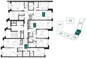 2-к квартира, вторичка, 79м2, 3/13 этаж