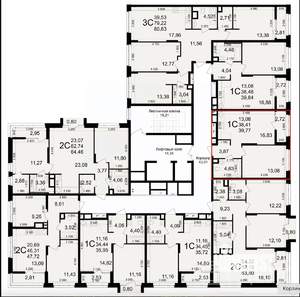 1-к квартира, вторичка, 40м2, 8/11 этаж