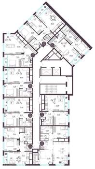 1-к квартира, вторичка, 42м2, 3/19 этаж