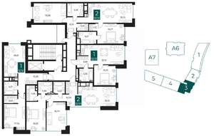 1-к квартира, вторичка, 57м2, 5/13 этаж