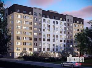 1-к квартира, строящийся дом, 37м2, 1/9 этаж