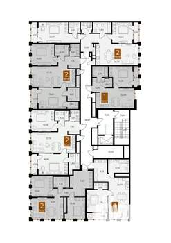 2-к квартира, вторичка, 72м2, 8/8 этаж