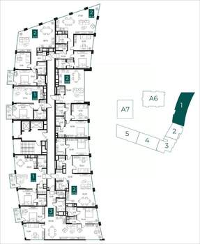 2-к квартира, вторичка, 83м2, 11/13 этаж