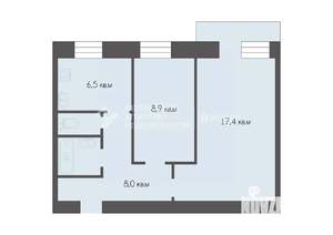 2-к квартира, вторичка, 45м2, 5/9 этаж