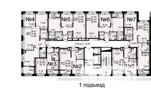 2-к квартира, вторичка, 59м2, 5/25 этаж