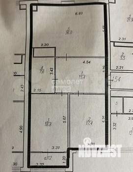 3-к квартира, вторичка, 95м2, 9/15 этаж