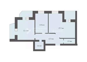 2-к квартира, вторичка, 90м2, 10/15 этаж