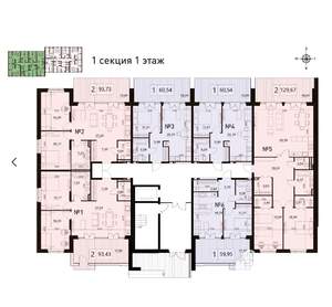 1-к квартира, вторичка, 60м2, 1/1 этаж