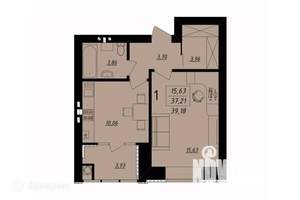 1-к квартира, вторичка, 40м2, 2/8 этаж