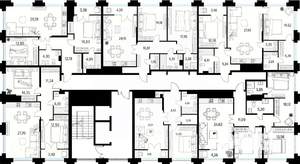 2-к квартира, вторичка, 72м2, 12/20 этаж