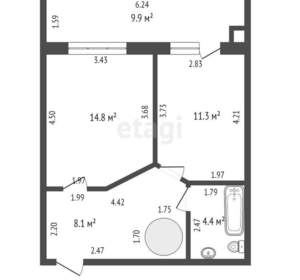 3-к квартира, вторичка, 81м2, 10/11 этаж