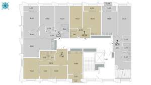 2-к квартира, вторичка, 77м2, 4/19 этаж