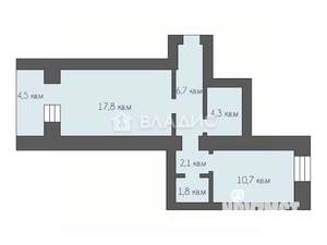 1-к квартира, вторичка, 48м2, 3/10 этаж