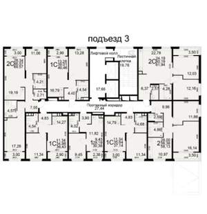 2-к квартира, вторичка, 65м2, 17/21 этаж