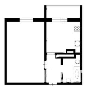 1-к квартира, вторичка, 39м2, 12/17 этаж