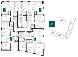 2-к квартира, вторичка, 94м2, 5/14 этаж