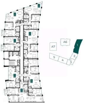 2-к квартира, вторичка, 88м2, 5/14 этаж