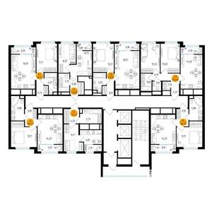 2-к квартира, вторичка, 51м2, 2/25 этаж