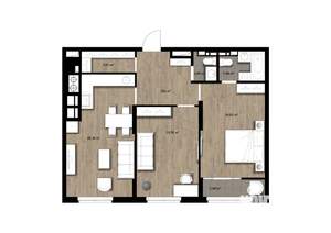2-к квартира, вторичка, 68м2, 7/17 этаж
