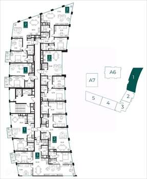 2-к квартира, вторичка, 87м2, 13/14 этаж