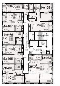 2-к квартира, вторичка, 55м2, 22/22 этаж