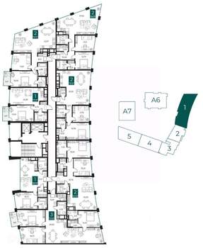 2-к квартира, вторичка, 92м2, 5/14 этаж