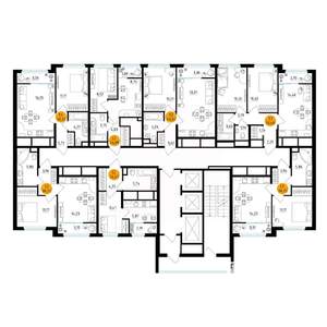 1-к квартира, вторичка, 40м2, 6/25 этаж