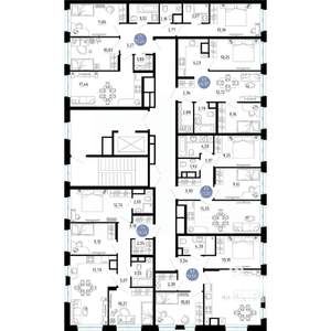 3-к квартира, вторичка, 70м2, 4/14 этаж