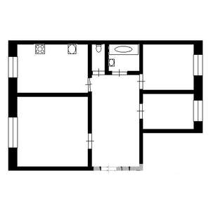 3-к квартира, вторичка, 63м2, 5/5 этаж