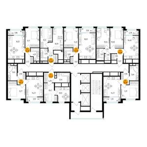 1-к квартира, вторичка, 38м2, 22/25 этаж