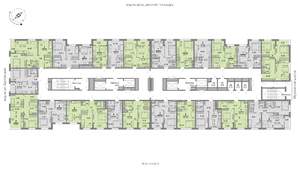 2-к квартира, строящийся дом, 55м2, 9/25 этаж